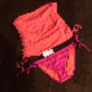 Hurley Swimwear Bandini Top and Bikini Bottom M